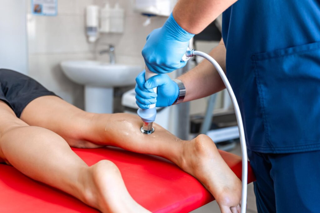 Patient undergoing External Nerve Stimulation therapy – non-invasive pain relief using electrical impulses at IBAP Clinics Hyderabad